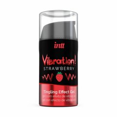 Рідкий вібратор Intt Vibration Strawberry (15 мл) (без пакування!!!) SO2921-R фото