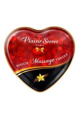 Массажная свеча сердечко Plaisirs Secrets Vanilla (35 мл) SO1865 фото