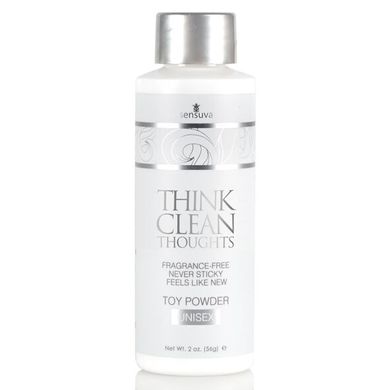 Пудра для ухода за игрушками Sensuva Think Clean Thoughts Toy Powder (56 грамм) SO4467 фото