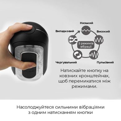 Мастурбатор Tenga Flip Zero Electronic Vibration Black, изменяемая интенсивность, раскладной SO2445 фото