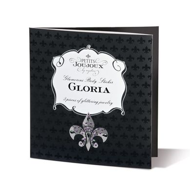 Пэстис из кристаллов Petits Joujoux Gloria set of 3 - Red, украшение на грудь и вульву SO3147 фото