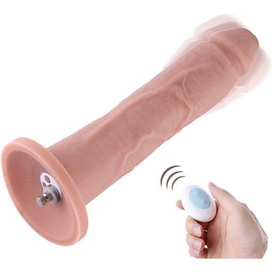 Фаллоимитатор 10.2″ с вибрацией для секс-машин Hismith Silicone Dildo with Vibe, съемный коннектор SO6211 фото