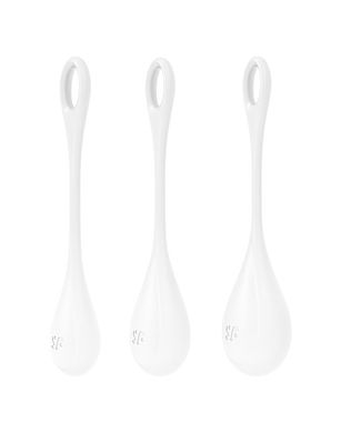 Набір йоні намистин Satisfyer Yoni Power 1 White, діаметр 2-2,5-3см, вага 22-46-74гр SO6735 фото