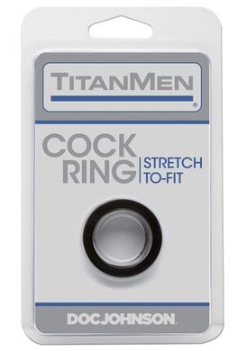 Эрекционное кольцо Doc Johnson Titanmen Tools - Cock Ring - Black SO4021 фото