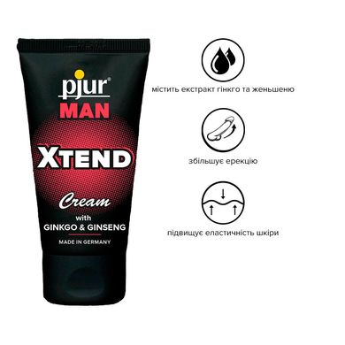 Крем для пеніса стимулювальний pjur MAN Xtend Cream 50 ml, з екстрактом гінкго та женьшеню PJ12900 фото