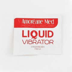 Пробник лубриканта з ефектом вібрації Amoreane Med Liquid Vibrator Strawberry (2 мл) SO3991 фото