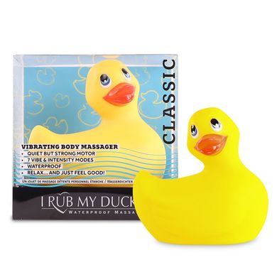 Вибромассажер уточка I Rub My Duckie - Classic Yellow v2.0, скромняжка SO1594 фото